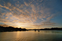 Sonnenaufgang ber der Bay of Islands